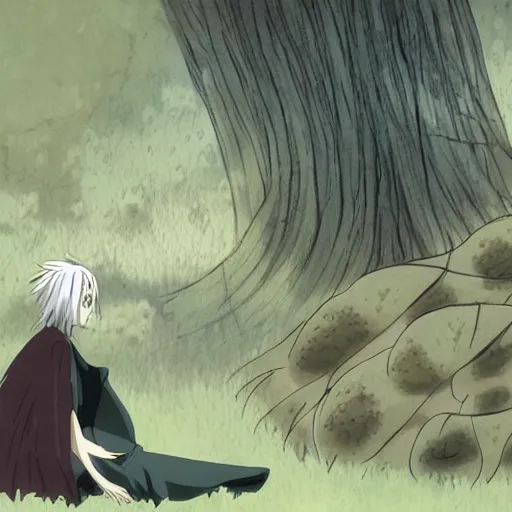 Image similar to jinko showing a new mushi, mushishi