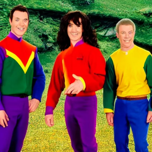 Prompt: The Wiggles in Lord of the Rings