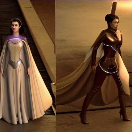 Image similar to obese pear - shaped victoria justice as princess padme in star wars : revenge of the sith, 8 k resolution, cinematic lighting, anatomically correct