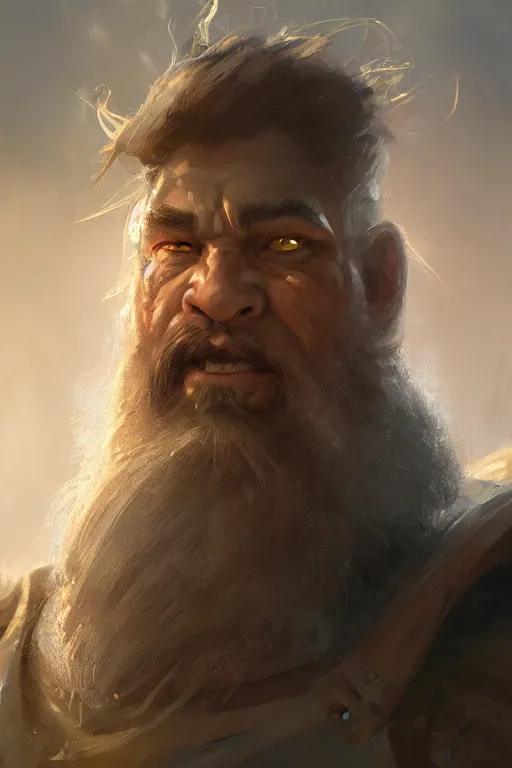 Image similar to dungeons and dragons dwarf warrior character closeup portrait, dramatic light, lake background, 2 0 0 mm focal length, painted by stanley lau, painted by greg rutkowski, painted by stanley artgerm, digital art, trending on artstation