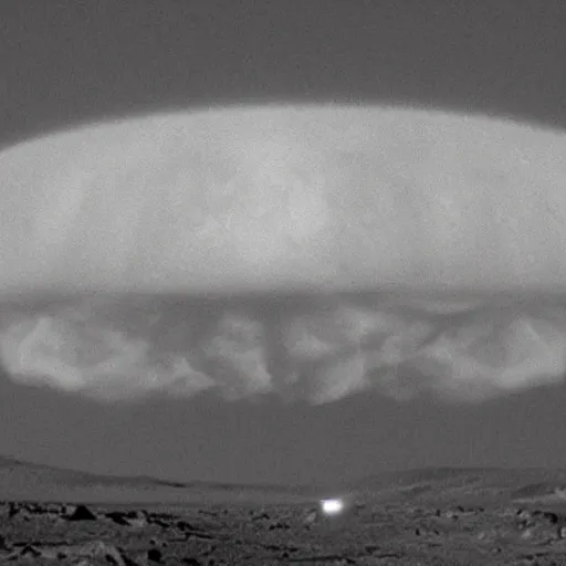 Image similar to nuclear mushroom cloud on mars