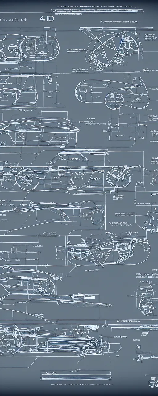 Prompt: blueprint of a machine to travel at speed lights, info detailed, details and instructions in english, clear details, 4 k resolution scan