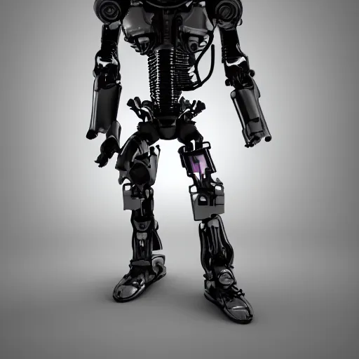 Prompt: The Terminator, in the style of Pixar animation. 3D render. hdr