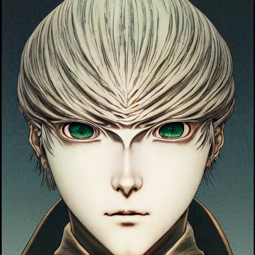 Image similar to prompt : photorealistic cinematic 3 d render of persona soft light painted by takato yamamoto, mecha attributes and armor, inspired by ghost in shell anime, smooth face feature, intricate oil painting, high detail, sharp high detail, manga and anime 1 9 8 0