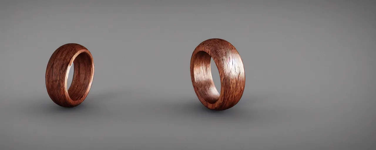 Prompt: simple wooden ring with a steel shield ornament, ring, wood, steel, tungsten, smooth shank, engravings, product design, jewelry, art by gerald brom, greg rutkowski and artgerm and james jean and zdzisław beksinski, 8 k, unreal engine, c 4 d