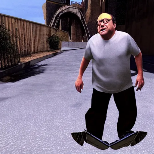 Image similar to danny devito in tony hawk's pro skater