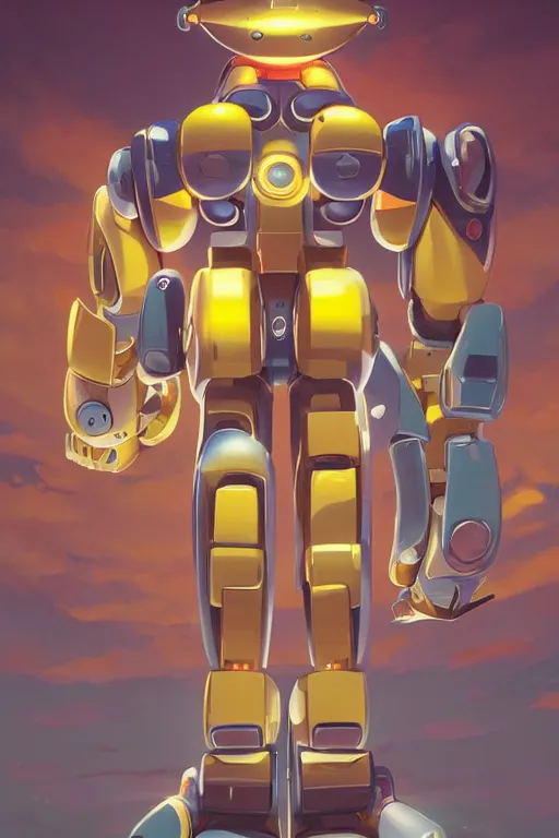 Image similar to metabots medabots medarotto medarot robot minimalist comics, behance hd by jesper ejsing, by rhads, makoto shinkai and lois van baarle, ilya kuvshinov, rossdraws global illumination ray tracing hdr radiating a glowing aura