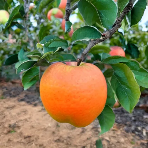 Prompt: an apple orange hybrid