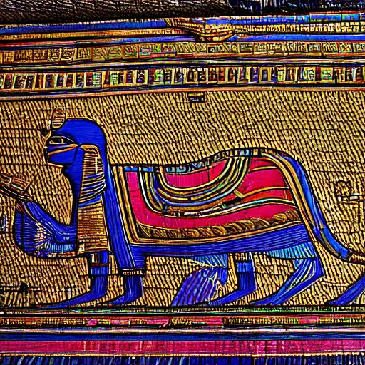 Image similar to An Egyptian Pharaoh on his chariot, awe inspiring, mystical Egypt, Egypt, Gel Pen, 35mm, Kodak Gold 200, DOF, Field of View, Dichromatism, Multiverse, Divine, insanely detailed and intricate, hypermaximalist, elegant, ornate, hyper realistic, super detailed:: watermark::-0.3 blurry::-0.3 cropped::-0.3 blur::-0.3 blurry::-0.3 out of focus::-0.3 by Charlie Bowater, by David Mann, by Fernando Botero
