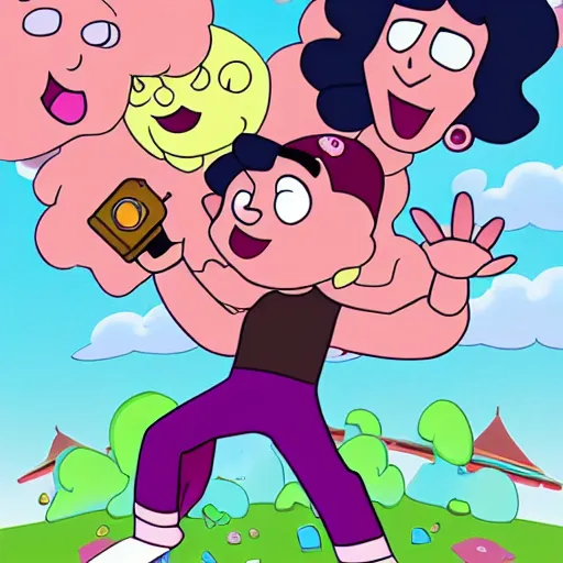 Prompt: steven universe with glock