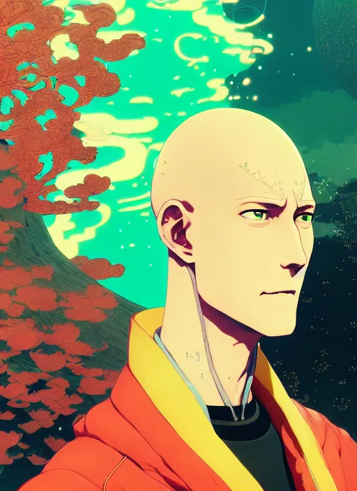 Aesthetic Saitama Yellow Wallpaper - One-Punch Man Wallpapers