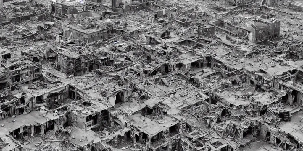 Image similar to a vast destroyed city