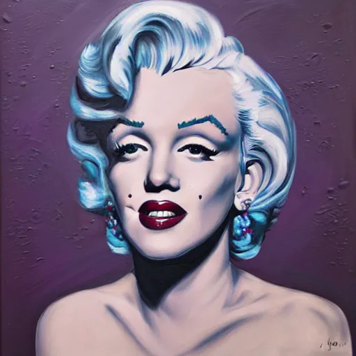 Image similar to marilyn monroe detailed oil painting by james jean