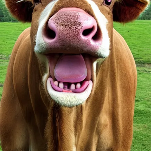 Prompt: laughing cow