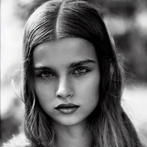 Image similar to beautiful ukrainian young woman by terry o'neill