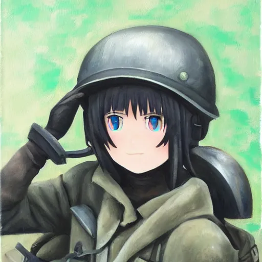 Prompt: Chiito, Girls' last tour, oil painting
