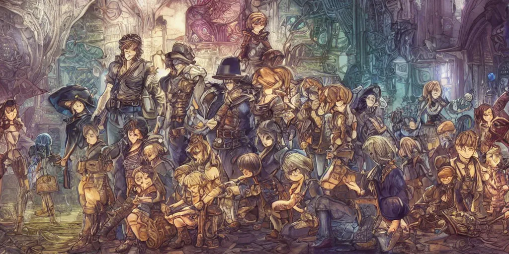 Image similar to now is the time to make justice a reality for all of god's children. ultrafine highly detailed colorful illustration, intricate linework, sharp focus, octopath traveler, final fantasy, unreal engine highly rendered, global illumination, radiant light, intricate environment