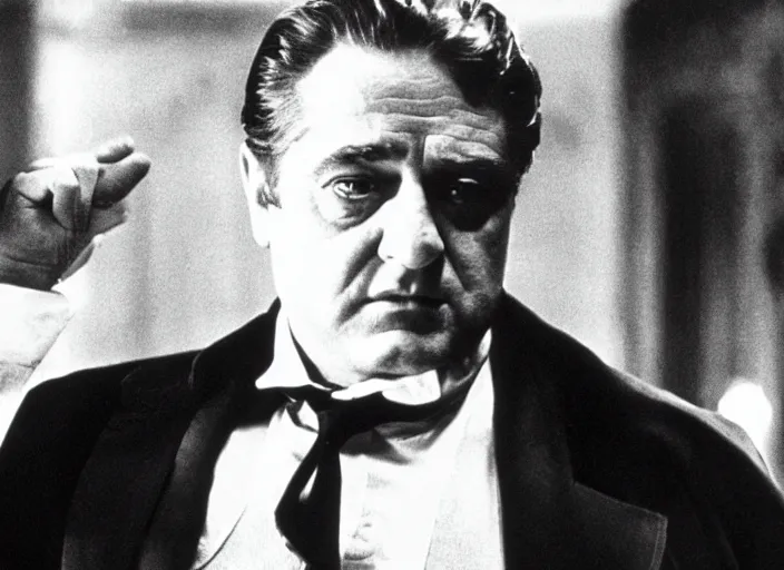 Image similar to film still of John Goodman as Vito Corleone in The Godfather 1972