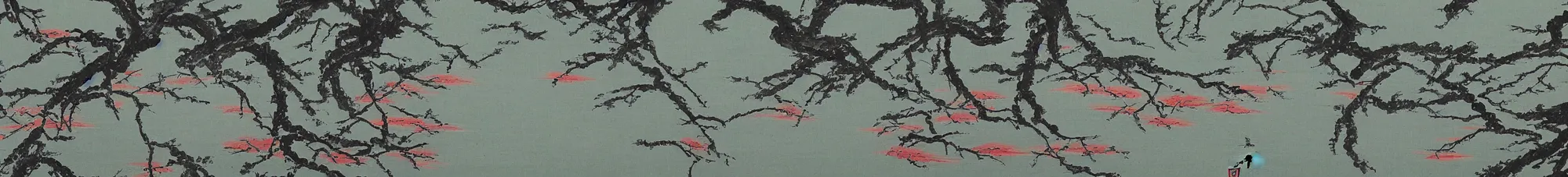 Prompt: japanese painting of river