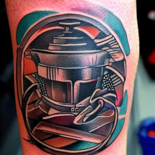 Image similar to a tattoo of Amiga computer