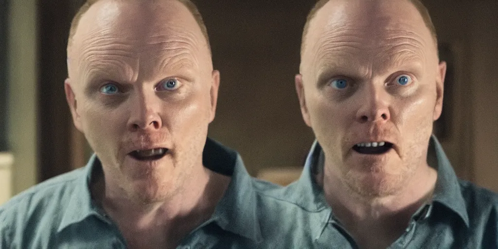 Prompt: a film still of Bill burr in Halloween, high quality