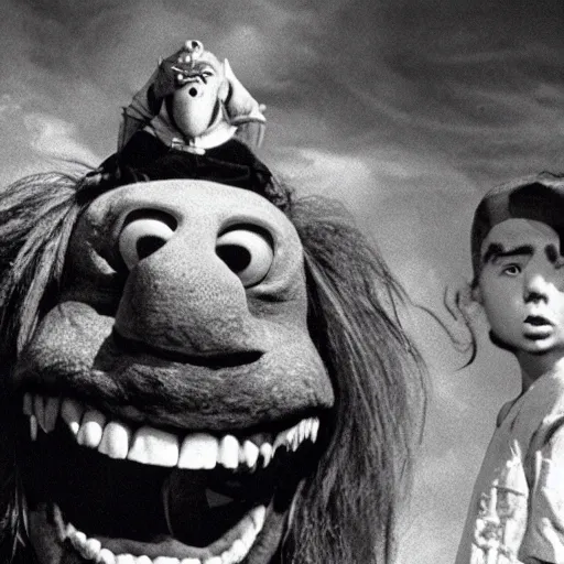 Image similar to the legend of big sir monster, film still