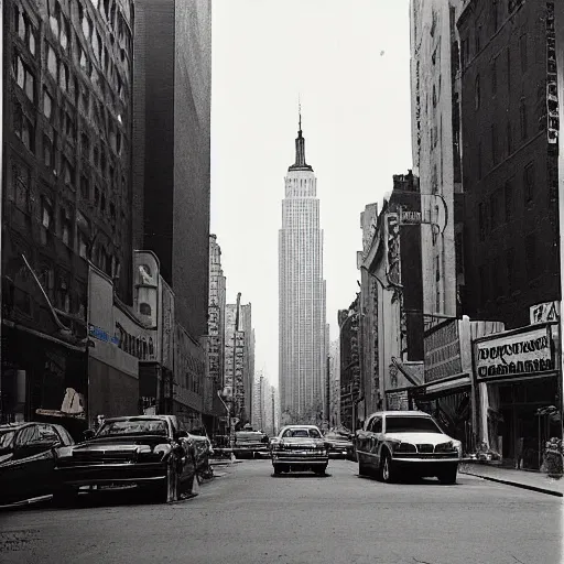 Image similar to new york city street scene by georgia o’keeffe