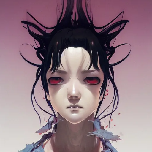 Image similar to prompt : blade character portrait soft light painted by james jean and katsuhiro otomo and erik jones, inspired by evangeleon anime, smooth face feature, intricate oil painting, high detail illustration, sharp high detail, manga and anime 1 9 9 9