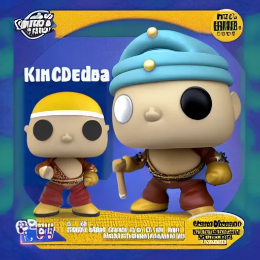 Prompt: king dedede as a funko pop