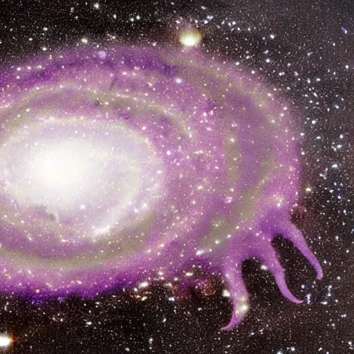 Prompt: Milkway galaxy in the shape of an octopus