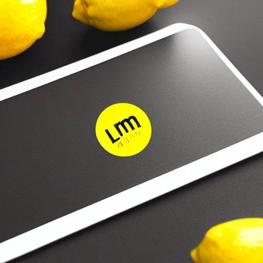 Image similar to lemon simplified company app logo, graphic design, clean, memorable, lemon app