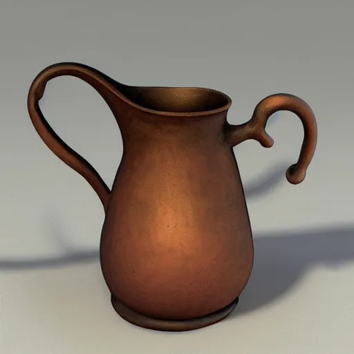 Image similar to impressionist symetrical paris steel jug, by egon schiele and anton pieck, zbrush central, detailed painting