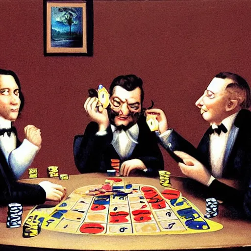 Image similar to bananas playing poker