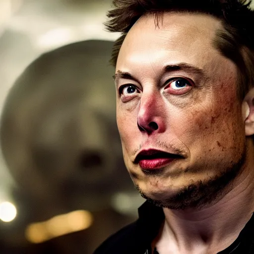 Prompt: A badass photo of elon musk in popular sci-fi movie generated by artificial intelligence, extremely detailed, award winning photography, perfect faces