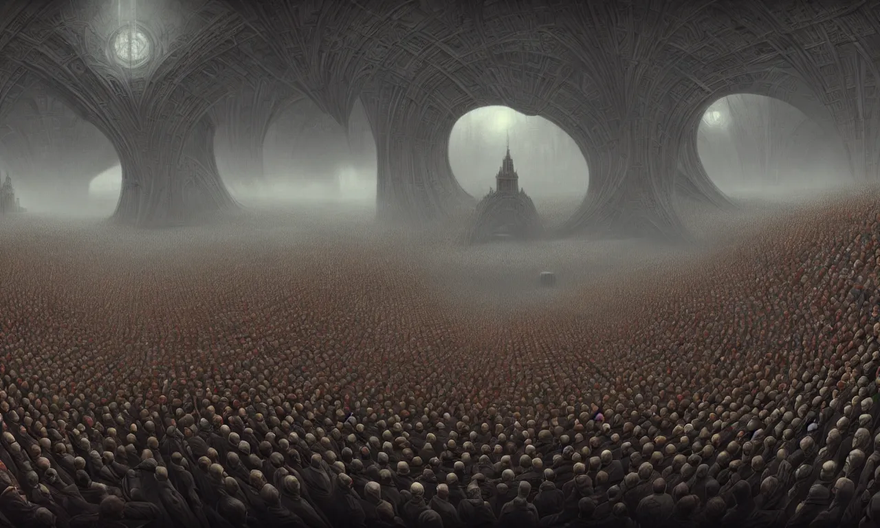 Image similar to angry man of the Parliament held an extraordinary plenary session and reached discussions and citizen-led debates,, symmetry, center frame, center, composition, beautiful illustration, cinematic colors, cinematic composition, style of edward robert hughes + zdzislaw beksinski, octane render, detailed, detail, concept art, artstation