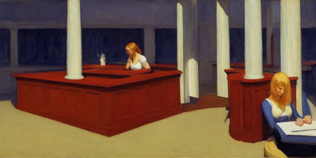 Prompt: by Edward Hopper