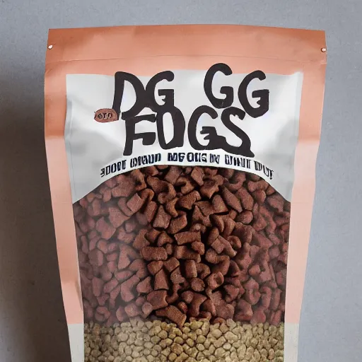 Image similar to bag of dog food for humans