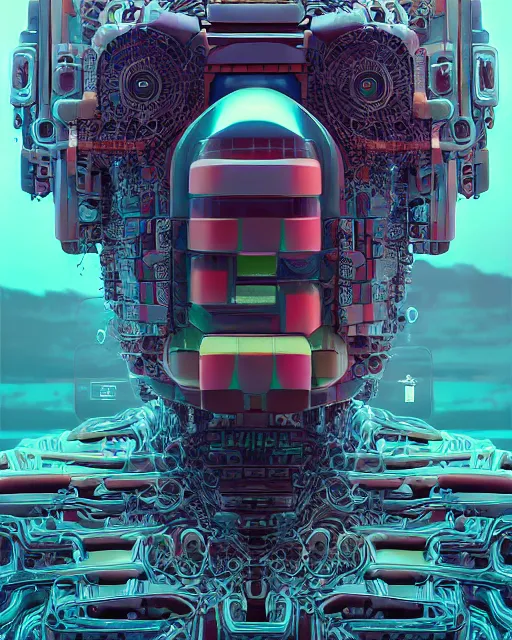 Image similar to portrait of funny giant eyes android mechanoid cube, intricate abstract. intricate artwork, by tooth wu, wlop, beeple, dan mumford. concept art, octane render, trending on artstation, greg rutkowski very coherent symmetrical artwork. cinematic, key art, hyper realism, high detail, octane render, 8 k, iridescent accents
