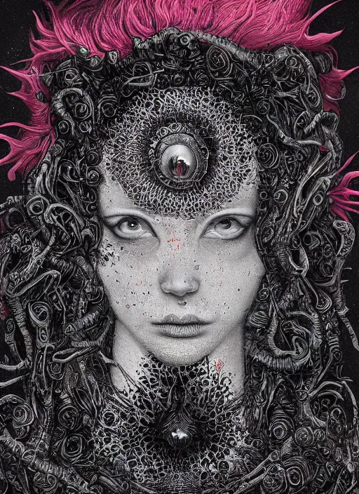 Prompt: Chaos goddess painting by Dan Hillier, trending on artstation, artstationHD, artstationHQ, 4k, 8k