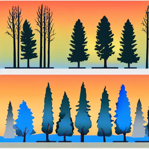 Image similar to mansion slim trees spring light sunset vectors designed by jackson & leroy