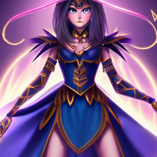 Image similar to beautiful dark magician girl, full body, mystical, ultra detailed, 4k