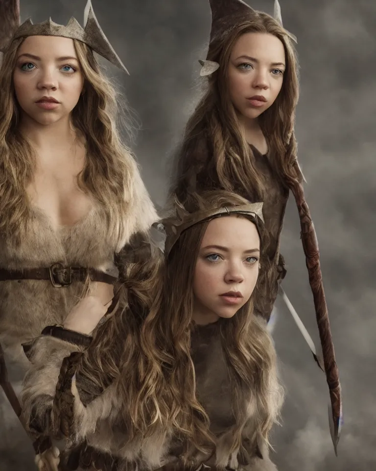 Prompt: portrait of sydney sweeney as an elf warrior,