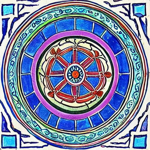 Image similar to “mandala painted by Carl Jung from the red book”