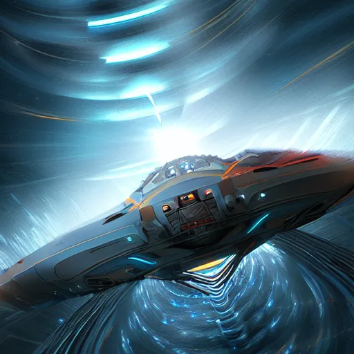 Image similar to warp speed ahead, epic digital art, concept art, 4k ultra