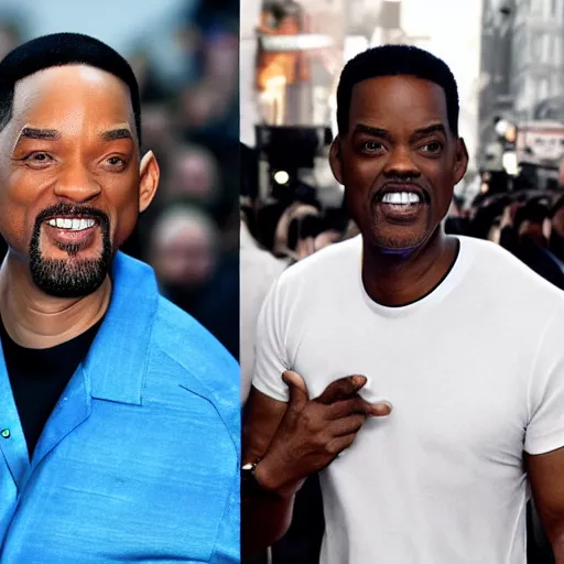 Image similar to will smith and chris rock together. ultra-detailed, 8k, octane render