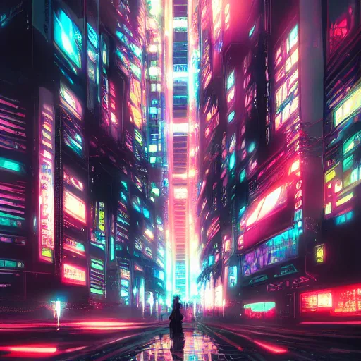 Prompt: neo - tokyo, anime key visual, anime 4 k, by wlop