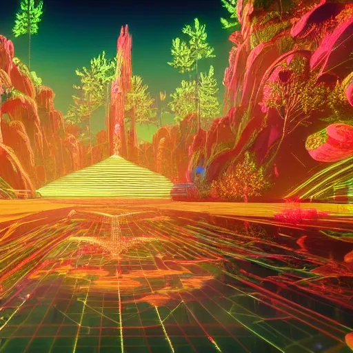 Prompt: a beautiful ultradetailed and ultrasharp 80s anime laser show, intricate details, sense of space, detailed, trippy, dope , rendered in unreal engine by beeple