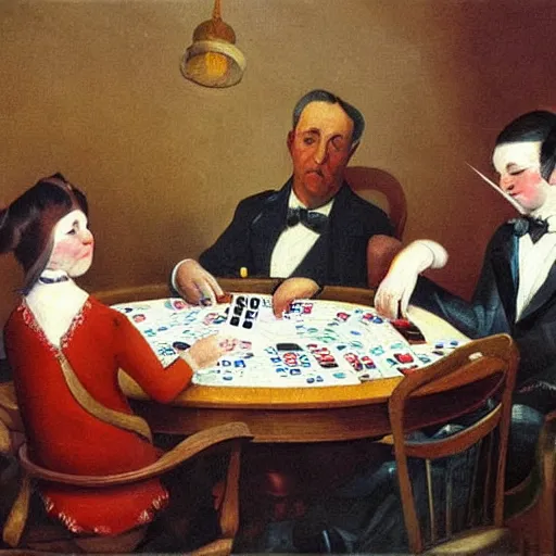 the cats playing poker painting by cassius marcellus | Stable Diffusion