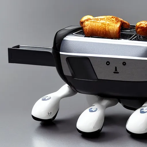 Image similar to pigeon toaster hybrid robot