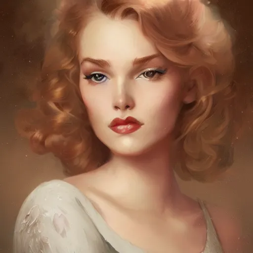 Image similar to a portrait of lily colins by charlie bowater and anna dittmann and gil elvgren.